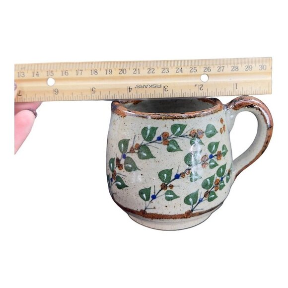 Hand Made Mexico Pottery Ceramic Small Pitcher Creamer Signed Cocotzin Vintage - Picture 5 of 13